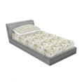 thumbnail image 3 of Ambesonne Floral Fitted Sheet & Pillow Sham Set, Autumn Season Chamomiles, Full, Coffee Multicolor, 3 of 3