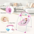 thumbnail image 5 of KFeng Baby Swing for Newborns-Electric Motorized Infant Swing, Bluetooth Music,Remote , Pink, 5 of 10
