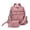 Pink, variant on PRIYAL PU Leather Laptop Backpack for Women Designer Travel Backpack with Laptop Compartment Ladies Computer Shoulder Bags