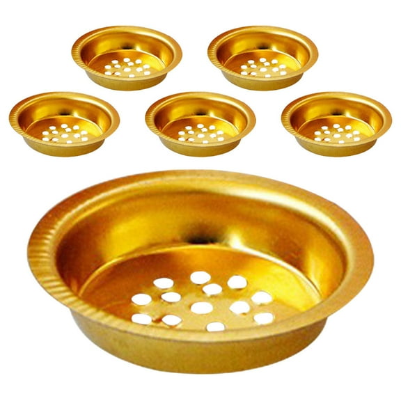 Hemoton 6pcs  Incense Burner Tray Holder Elegant Incense Burner Trays Incense Holder For Incense Cones Decorative Censer Cup For Festival