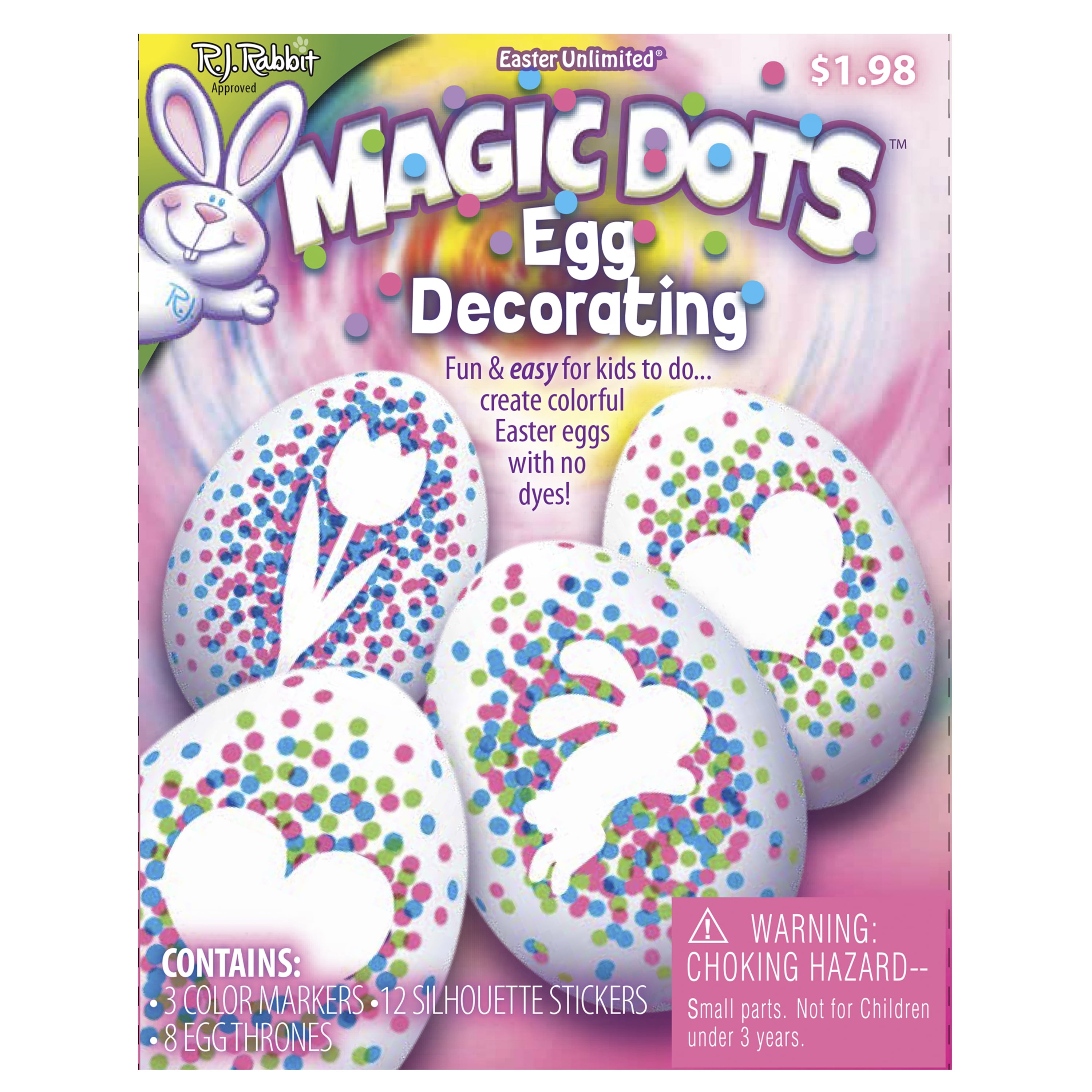 Easter Unlimited Magic Dots Dye Egg Decorating Kit Unisex, Adult 18-64, Multi-Color