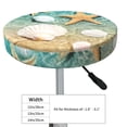 thumbnail image 2 of Goofa Starfish And Seashell Printed Stool Covers Round, Waterproof Round Bar Stool Covers Anti-Slip Round Bar Stool Seat Cover with Elastic Bands Durable -, 2 of 7