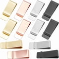 thumbnail image 5 of 12Pcs 4 Colors Slim Cash Clip Stainless Steel Money Clip for Men Women Rectangle Small Metal Credit Business Card Wallet Money Holders Bulk Minimalist Front Pockets Office Desk Organizers Colorful, 5 of 9