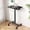 Black, variant on EDX Small Standing Desk, Mobile Portable Rolling Desk with Lockable Wheels & Adjustable Height, for Home Office, Black