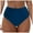 Blue, variant on BOBOGOJP Women's High Waisted Bikini Bottom Tummy Control Ruched Bathing Suit Swim Bottom Orange for Size XL