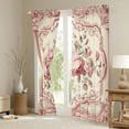 thumbnail image 3 of Manfei Girls Pink Rose Black Out Curtains, Anniversary Flower Floral Curtains Pack of 2 (42x63 Each), Western Bohemian Mandala Bedroom Curtains, Black Out Curtains Home Decor, 3 of 6