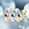 thumbnail image 4 of Custom Gift for Mom Personalized Mothers Ring Custom Birthstone Ring with 1-6 Birthstones Engraved Family Ring for Mom Grandma Mother's Day Anniversary Christmas, 4 of 6