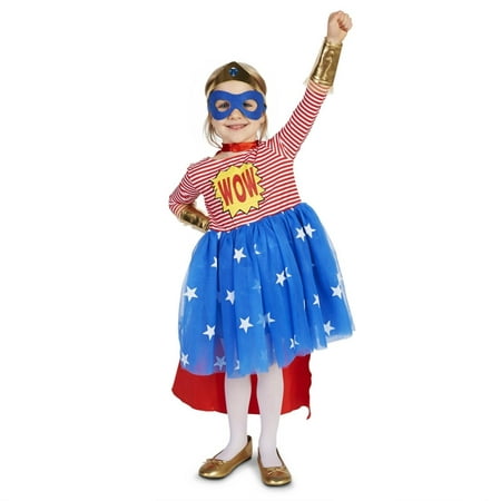 Pop Art Comic Superhero Girl Toddler Costume