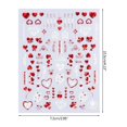 thumbnail image 3 of Valentine's Gift 9 Sheets Self-Adhesive Nail Decals Heart-Shaped Love Nail Art Decors Supplies, 3 of 21