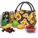 thumbnail image 3 of Fotbe Navy Blue Plaid Sunflower Bolsa Térmica Portátil con Estampado, Bolsa de Entrega de Alimentos Aislada, Bolsa Reutilizable de Gran Capacidad para Comidas y Supermercado, 3 of 6