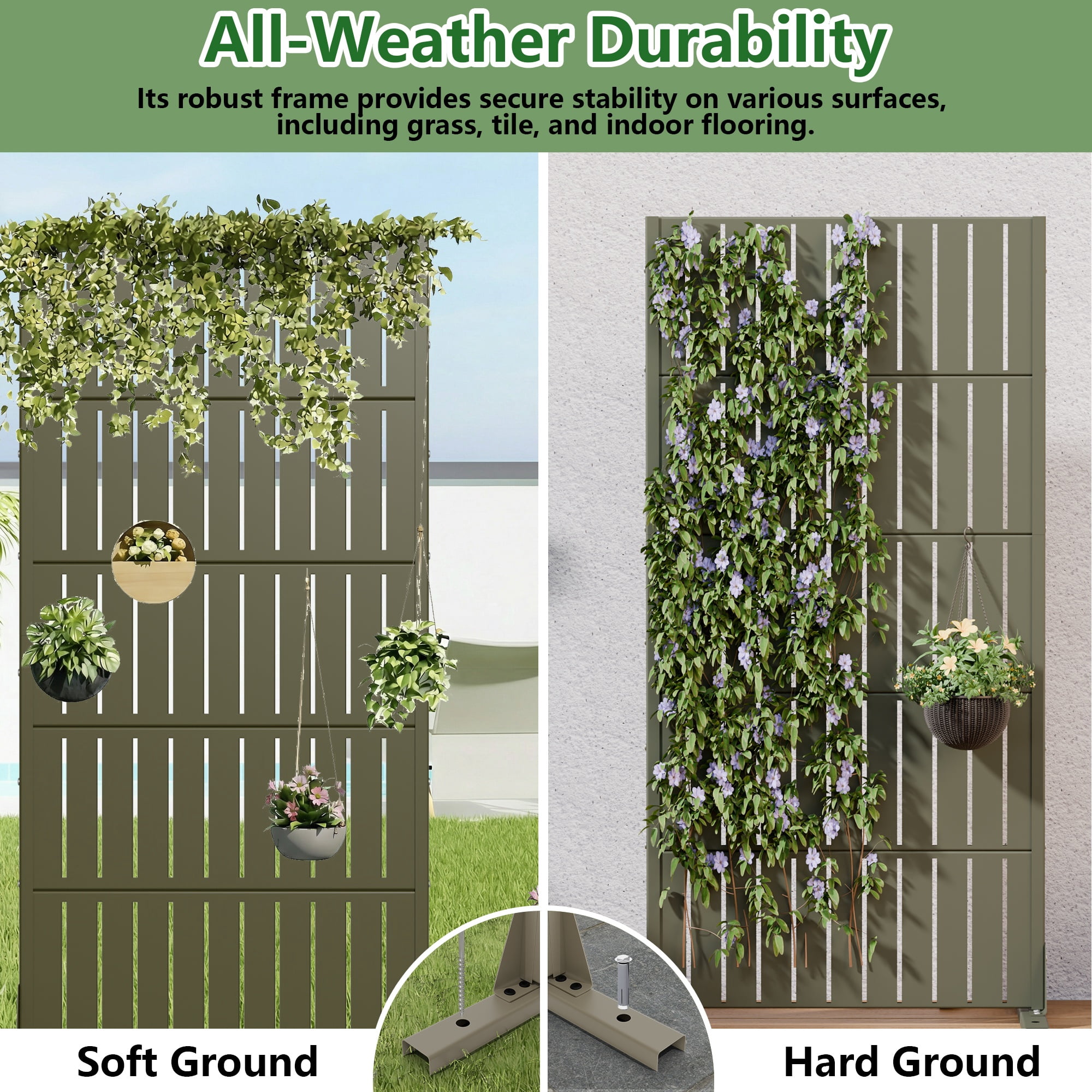 Privacy Metal Screen Fence Panel