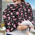 thumbnail image 3 of Renewold Axolotl Strawberry Black Car Seat Covers for Babies Girls Carseat Canopy, Baby Breastfeeding Cover, Durable Nursing Scarf, Infant Stroller Cover, 3 of 6