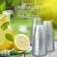 thumbnail image 6 of 9 oz Disposable Plastic Party Cups Clear Plastic Cups | Plastic Cups | Clear Disposable Cups | PET Clear Cups | Plastic Water Cup | Plastic Wine Glasses | Clear Plastic Party Cups, 6 of 8