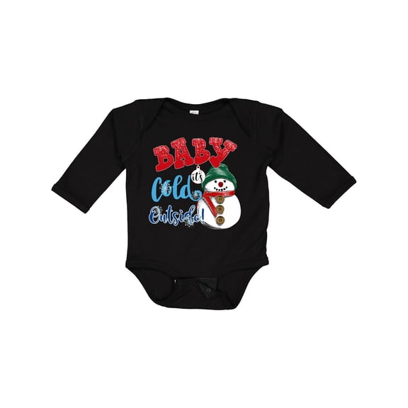 Inktastic Baby It's Cold Outside Boys or Girls Long Sleeve Baby Bodysuit