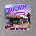 thumbnail image 2 of Wild Bobby, Truckin Ain't Just For Boys, Cars and Trucks, Women Tri-Blend Racerback Tank Top, Premium Heather, Large, 2 of 4