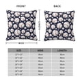 thumbnail image 2 of Pofeuu Cute Basebal Print Double-sided plush pillowcase Square Throw Pillow Covers Pillows Cover for Living Room Bedroom Sofa Couch Cushion Cover（No pillow core）-20"x20", 2 of 7