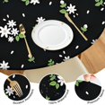 thumbnail image 4 of Pioneer Flower Floral Print Pattern Round Fitted Tablecloth with Elastic Edge,Dining Table Cover Waterproof,Outdoor Round Tablecloth for Camping,Dining,Indoor and Outdoor, 4 of 7