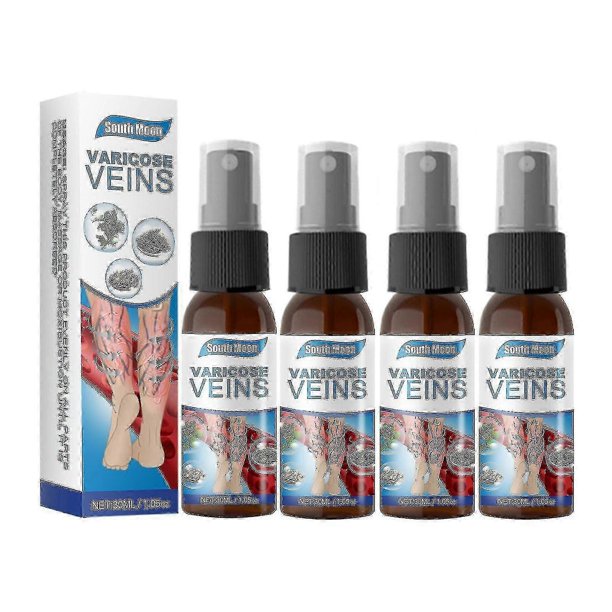 4pcs Varicose Vein Massage Spray for South Moon - Say Goodbye to Leg Discomfort