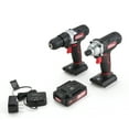 thumbnail image 3 of Hyper Tough 20V Max (2-Tool Set) 3/8 inch Cordless Drill & 1/4 inch Impact Driver Combo Kit with 1.5Ah Lithium-Ion Battery, Charger, Bit Holders & LED Lights, 3 of 15