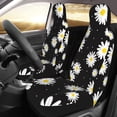 thumbnail image 2 of Sikiie Daisies Flowers Car Seat Protector 2 Pack Car Seat Cushion Mat, Car Seat Covers for SUV, Truck, Van, 2 of 7