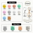 thumbnail image 2 of Silicone Beads, 120pcs Silicone Beads for Keychain Making, 2 of 6