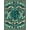 Teal Blue Green, Pattern 1, variant on ODIKA Turtle Stained Mosaic Ocean Border Entryway Teal Beachy Nautical Flowing Dynamic for Playroom, Bedroom, Reading Nook, Pet Friendly & Kids Safe Play