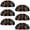 Multicolored, variant on PhooArto 6 Pcs Cup Drawer Pulls, Blue Dragonflies Pattern Shell Shape Handles Cabinet Knobs for Dresser Cupboard Closet Wardrobe with Screws