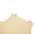 thumbnail image 4 of Puyaiuu Women Ribbed Knit Scoop Neck Sleeveless Tank Top Solid Color Slim Fit Basic Layering Casual Daily Vest Beige XL Gift, 4 of 8