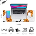 thumbnail image 5 of Long Mouse Pads for Desk,Halloween Pumpkins Bats and Stars Desk Mats on Top Of Desks, Desk Mouse Pad Extra Large with 3mm Non-Slip Base and Stitched Edge for Gaming,Office,Work,Home 31.5x11.8in, 5 of 5