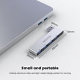 thumbnail image 2 of Hub USB 3.0 MOGOOD para Portátil Expansor Multipuerto en Azul, 2 of 6