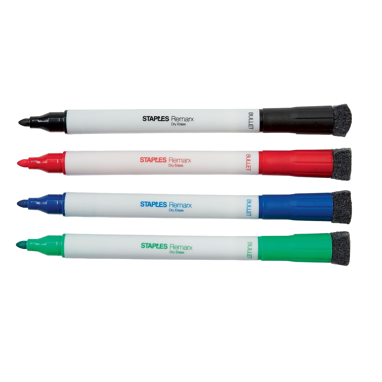 Staples Remarx Dry Erase Markers Bullet Point Assorted 4/Pack (29329) 2056097