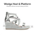 thumbnail image 2 of DREAM PAIRS Girls Wedge Sandals Flatform Open Toe Platform Sandals Flower Wedding Party for Little Kid/Big Kid, 2 of 6