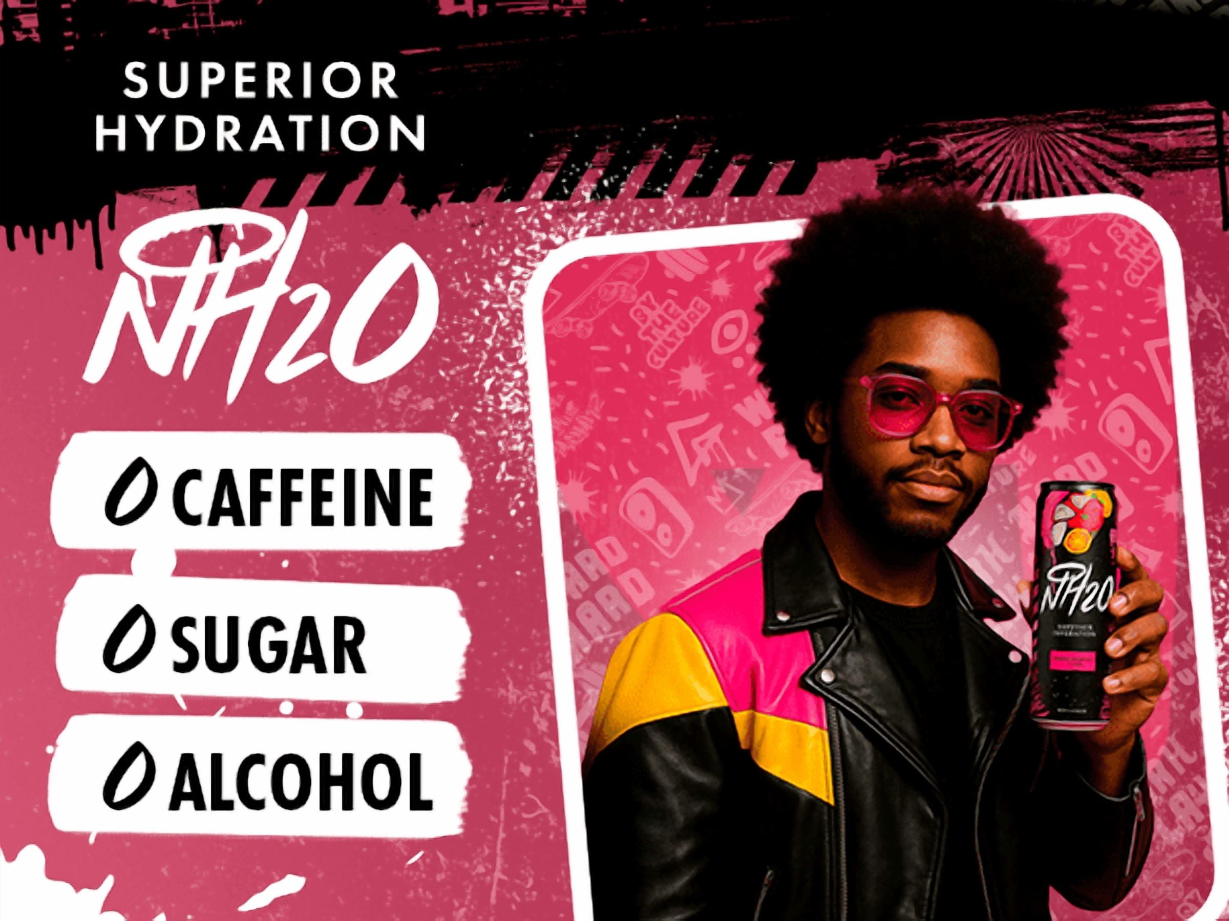 NH2O Superior Hydration Drink Variety Pack Zero Sugar Zero Caffeine Electrolyte 12-pack