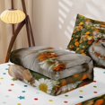 thumbnail image 6 of Homewish Cute Corgi Dog Zipper Queen Comforter Set with Fitted Sheet and 2 Pillowcases,Marigold Flower Zipper Bedding Set,Yellow Green,Polkadot Reversible,4pcs, 6 of 8