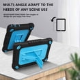 thumbnail image 5 of All-New Kindle Fire 7 Tablet Case 12th Gen 2022 Release SOAUTO Hybrid Protective Case with Kickstand Strap / Come With Tempered Glass Screen Protector For Amazon Fire 7 Kids Tablet - Black+Blue,2 Pcs, 5 of 6
