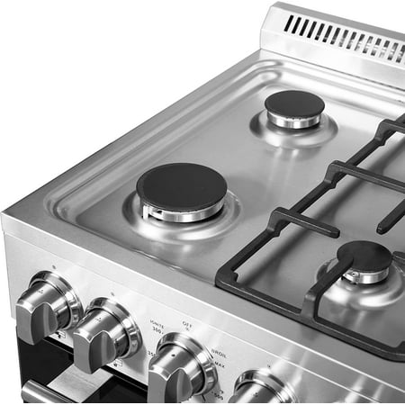 Forno Appliances - Lamazze Alta Qualita 2.05 Cu. Ft. Freestanding Gas Range with LP Conversion Kit - Silver