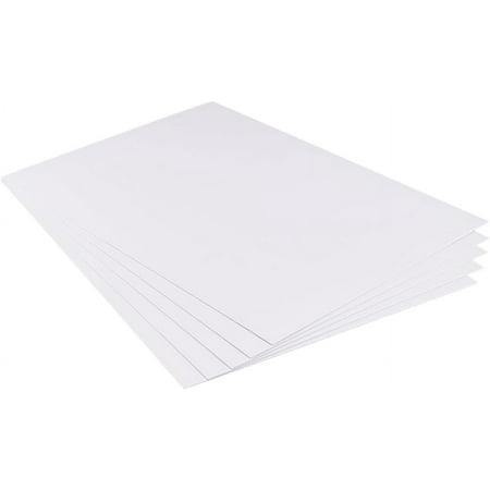 5 Sheet PVC Foam Boards for Presentations School Office Art Projects Rectangle White 400x300x1mm