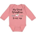 thumbnail image 3 of Inktastic My Great Grandma Loves Me Heart Great Grandchild Boys or Girls Long Sleeve Baby Bodysuit, 3 of 5