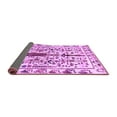 thumbnail image 2 of Ahgly Company Indoor Square Abstract Purple Contemporary Area Rugs, 4' Square, 2 of 4