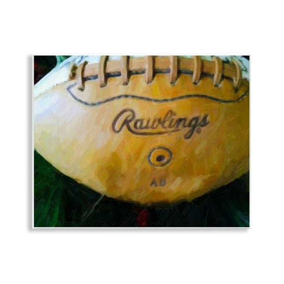 Stupell Industries Painterly Team Football Sports Painting Unframed Art Print Wall Art, 14 x 11