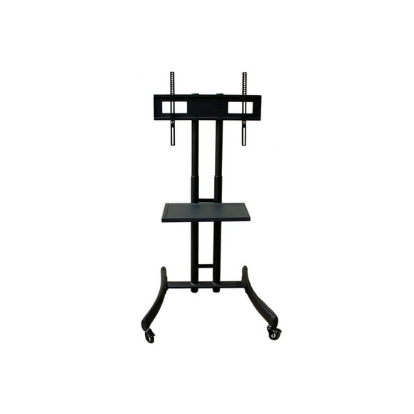 Rocelco BSTC 32"-61" Mobile TV Cart for Flat Screens and Monitors with A/V shelf
