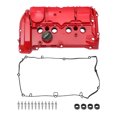 thumbnail image 1 of Tapa de válvula del motor frontal Unique Bargains con junta No.11127646553 para BMW 116 2012-2015 Aleación de aluminio roja 1 juego, 1 of 8