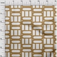 thumbnail image 3 of oneOone Cotton Flex Brown Fabric Geometric Quilting Supplies Print Sewing Fabric By The Yard 40 Inch Wide, 3 of 4