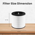 thumbnail image 2 of Nispira B-D02L Filter Replacement for MOOKA KOIOS Air Purifiers, VEWIOR B-D02U Air Purifier 3-in-1 HEPA Activated Carbon, 3 Pack, 2 of 6