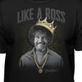 thumbnail image 2 of Teelocity Bob Ross Like a Ross Black Short Sleeve Graphic Tee, 2 of 4