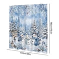 thumbnail image 3 of Dongrens Christmas Shower Curtain, Winter Xmas Tree Printed Waterproof Bath Curtain with Hooks for Bathroom Home Holiday Decor, 59x71 Inch, 3 of 6