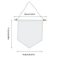 thumbnail image 5 of Canvas Banner on Sale Barhoo Triple Colored Canvas Hanging Banners – White Black & Beige Options with Wooden Rod Versatile Diy Decor for Events Home & Creative Projects Blank Banner Clearance, 5 of 9