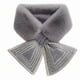 thumbnail image 4 of Bufanda de mujer de invierno tejida a la moda, gruesa, cálida, de lana, con cuello de felpa, cuello cruzado de lana para mujer, 4 of 6
