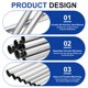 thumbnail image 3 of Tubo de Acero Inoxidable Uxcell 304, 32mm OD 17mm ID 254mm Longitud Tubo Recto Metálico Sin Costura de 2mm de Grosor para Proyectos Industriales de Bricolaje (1.26"ODx1.1"IDx10"L), 3 of 7