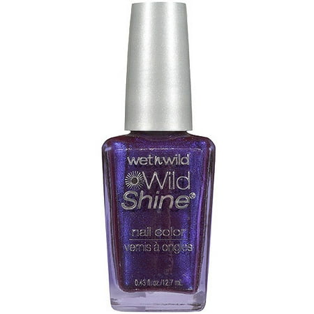 Wet n Wild Wild Shine Nail Color, 417F Eggplant Frost, 0.43 fl oz
